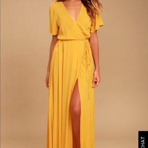 Lulus wrap maxi dress